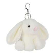 Lamb White Bunny Cute Keychain, Soft Stuffed Plush Keychain Toys For Kids Backpack, Purse, 6 Inches - B0F1SZYV74 - 查看 5