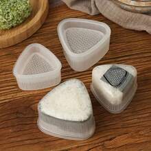 1/2Pcs Triangular Plastic Sushi Rice Ball Maker Mould Onigiri Mold Set Kitchen Gadgets Stuff Transparent Bento Accessories - Multicolor - View 1