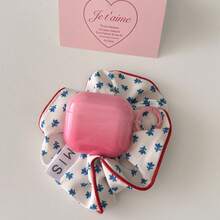 Minimalist Pink Ombre & Washed Blue Ombre Earphone Case Compatible With AirPods Pro 2, Cute Apple 4 Minimalist 3 New 1/2 Generation Earphone Case For Women - Multicolor - View 13