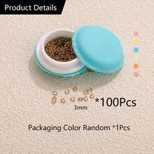 Exquisite Packaging 100/200pcs 304 Stainless Steel 18K Gold-Plated 3/4/5mm Jump Ring Connectors DIY Charm Jewellery Necklace, Bracelet & Earring Making Accessories Women's Stainless Steel Jewellery Handmade Components - Open Ring - View 10