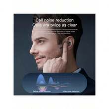 TWS耳机，智能触控，无线蓝牙耳机，LED显示屏，带麦克风入耳式耳机，适用于所有手机 - 彩色 - 查看 2