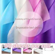 1 Roll Of 50pcs Disposable Bed Sheets, Spa Bed Covers, Massage Table Paper Rolls, Suitable For Massage, Spa, Tattoo And Examination Beds - Multicolor - View 5