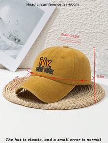 1 件女士可爱蜜蜂印花个性化户外运动水洗复古可调节蜜蜂休闲可爱涤纶印花沙滩软顶棒球帽，适合春夏秋冬 - 多色 - 查看 9