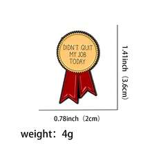 Cute Animals Series Enamel Pin Funny Quotes Brooch Star Flower Pins Lapel Pin Badge On Backpack Clothing Accessories Jewelry Friends Gifts - Black - View 23