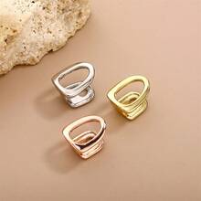 1pc Hollow O-Shaped Smooth Hiphop Tooth Grillz, Fashionable Unisex Personalized Dental Jewelry - Multicolor - View 5