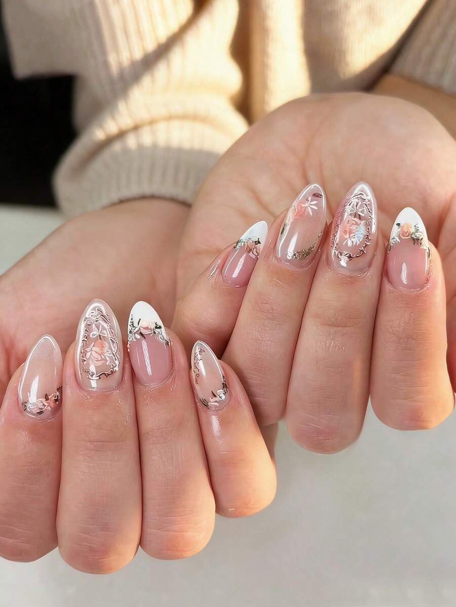 Press On False Nails - Multicolor - View 1