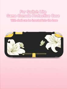 1pc White Lily Element Pattern Protective Case Compatible With Switch2/Switch NS/Switch OLED/Switch Lite, New Generation Game Console Protective Shell, Multi-Color Options: Black/Red/Pink/Yellow/Blue/White, TPU Soft Cover, Universal Gamepad Protective Case, Switch Controller Protective Cover, Switch Gaming Accessories, Anti-Drop, Anti-Slip, Scratch-Resistant, Stylish - Multicolor - View 16
