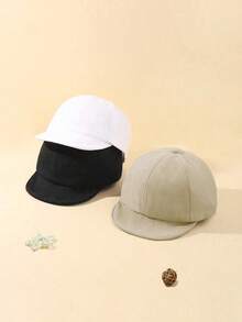 3pcs Cute Soft Baby Hats, Adjustable Baseball Caps For Baby Boys And Girls, Comfortable For Daily Wear And Outdoor Activities - Multicolor - View 3