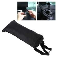 Versatile Car Trash Can: Hanging Backseat Organizer With Trash Bag Holder For Travel, Black