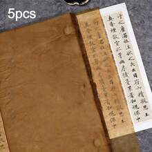 20/50/100pcs Vintage Cicada Wing Calligraphy Paper - Handmade Semi-Transparent Loose Sheets, Made With Vintage Plant Dyes, Tear-Resistant And Absorbs Ink Well, Elegant For Artistic Writing, Professional Painting, DIY Crafts, Chinese Calligraphy, Art Creation, Delicate Design, Tear-Resistant Material, Creative Drawing, Cicada Wing Pattern, Craft Enthusiasts - Multicolor - View 15