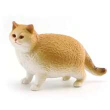 1个迷你逼真宠物猫模型桌面摆件，手工动物雕像：送给爱猫人士、宠物爱好者、宰牲节、婚礼季、返校季、女性、生日的惊喜礼物 - 彩色 - 查看 13