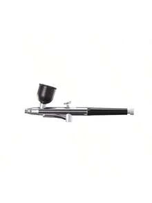 1pc 0.3mm Single-Action Airbrush Gun Kit, Tattoo Nail Art Tool Spray Pen Set, For Beauty Ink Car Repair, Metal Material, No Power Required, Crafts & Sewing Supplies - Painting Tools - Airbrush Accessories Tools - black Spray Gun Head - 查看 6