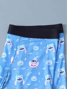 3PCS Disney, Cartoon Graffiti Print Men's Lingerie, Elasticated Waistband Men's Boxer Briefs - Multicolor - View 4