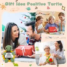 1 pieza Figura decorativa de escritorio hecha a mano a ganchillo, muñeca de peluche con diseño lindo de girasol y tortuga, regalo ideal para mejor amiga, cumpleaños, hermanas, mamás, abuelas, compañeros de trabajo, familia, llavero, emociones positivas, fiesta, Halloween, Navidad, muñeca suave, decoración de habitación, recuerdo - Multicolor - Ver 5