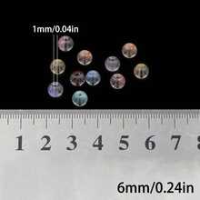 20 piezas de cuentas de vidrio con brillo de colores para hacer manualidades de joyería DIY, suministros de artesanía, regalos de , decoración del hogar, pequeños accesorios - Hazlo tú mismo - Ver 5