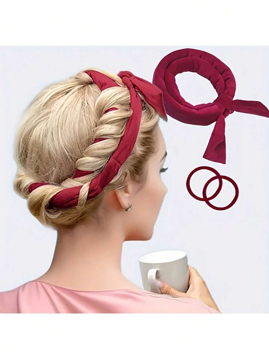 这款免加热卷发棒非常适合女性使用。它采用免加热卷发头设计，配有发圈和睡眠卷发带，是一款温和的DIY造型工具，非常适合打造自然柔和的波浪卷和各种类型的卷发。 - 多色 - 查看 1