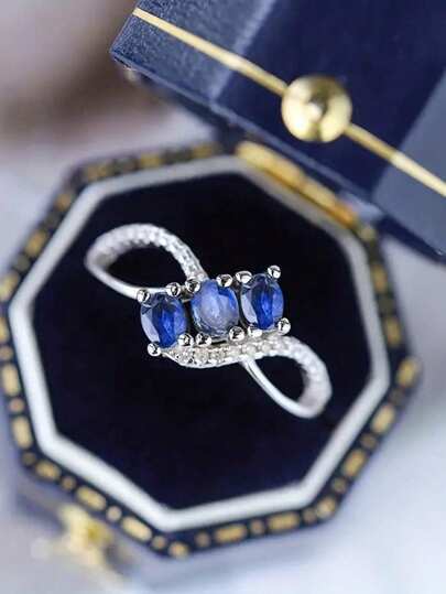 1 st lyxig kubisk zirkoniaring för kvinnor för bröllop, förlovning, årsdag, fest, smycken, alla hjärtans dag-present