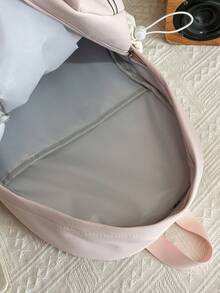 New Cute Cartoon High-Quality Large Capacity Fashion Minimalist Elegant Korean/Japanese Style Backpack - Pink - View 7