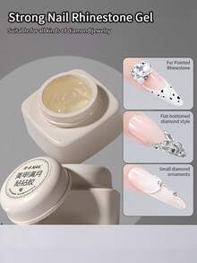 RS NAIL RSNAIL Nail Rhinestone Gel Glue For Nails, Super Strong Gel Nail Glue 15g For Nail Charm 3D Nails Bling Gel For Decoration Gem Nail Art Jewel Diamonds UV/LED Cured Need Nail Salon&Nail Art DIY Designs At Home Easy To Use Long-Lasting - 1PC - View 3