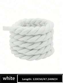 1 Pair Of Thick Rope Laces, Suitable For Wide Round Thick Laces, Can Replace Sneaker Laces, Rope Laces, Bread Laces - Multicolor - View 13