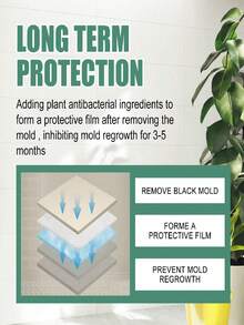 墙面清洁喷雾，适用于清洁和去除墙壁、马桶、水槽、橱柜、洗衣机橡胶圈等处的污渍，家用清洁剂 - H424 - 查看 7