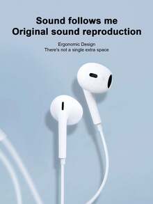 带麦克风和线控的有线耳机，兼容苹果、vivo、OPPO等品牌手机。 - 彩色 - 查看 3