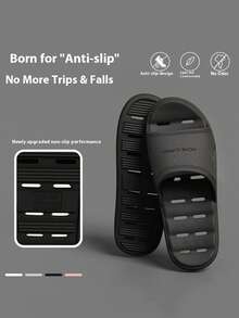 EVA Bathroom Slippers For Men And Women, Couples, Indoor Home Use, Waterproof, Anti-Slip, Quick Drying - Multicolor - View 9