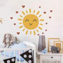 Bộ 1/2/3 miếng dán tường hình hoạt hình dễ thương phong cách Boho, chất liệu PVC tự dính, thích hợp cho phòng trẻ sơ sinh, phòng trẻ em, lớp học, thư viện, trang trí nhà cửa và làm quà tặng. - Nhiều màu - Xem 6