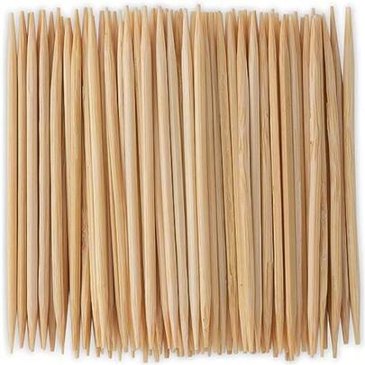 Blue Sky Toothpicks In Dispenser - 300 Premium Wooden Food Picks Disposable -Friendly Design For Easy Party Snacking And Elegant Home Dining
