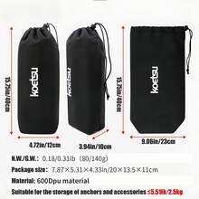 耐用黑色牛津布保护罩，防水、防尘、防紫外线、防撕裂，适用于船用控制台、皮划艇储物袋、碎木机、轮胎、露营车、丙烷罐、露营椅等，四季皆宜，适合露营季、假日旅行、夏季户外活动。 - 黑色 - 查看 3