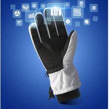 1 Pair Unisex Winter Ski Gloves, Couple's Windproof Thick Gloves, Skiing Warm Gloves - A - View 5