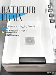 1/3pcs Drain Hair Catcher Filter, Suction Cup Sink Strainer, Square Silicone Shower Drain Cover, Durable & Easy To Clean Kitchen Bathroom Floor Drain Filter, Bathroom Kitchen Tool To Prevent Clogging - Multicolor - View 4