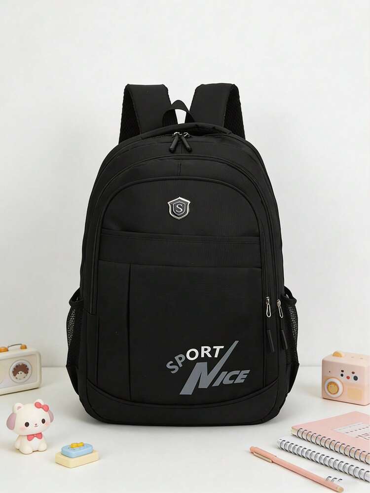 Backpack Laptop Bag Shoulder Bag Travel Bag Sports Bag College Bag Campus Business Bag Outdoor Backpack Hiking Camping Sports Leisure Backpack Holiday Essentials Lightweight Adjustable Shoulder Straps Large Capacity Multifunctional Backpack Polyester Minimalist Style Holiday Portable Travel Bag Solid Black Backpack Business Casual Travel Backpack Boy's Gift Outdoor Dad Gift Father's Day Gift Boy's Gift Valentine's Day Gifts Hot - Multicolor - View 3