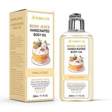 ✨220ml+60ml Vanilla Cake Scent Body Oil 2-Piece Duo Set | Home & Travel Size Aromatherapy Body Oil - Long Lasting Moisturizing, Fast Absorbing, Non-Greasy & Non-Sticky | Dry Skin Hydration, Daily Body Care With Long Lasting Fragrance | Gift Ready On-The-Go Skincare - 蛋糕味 - 查看 14