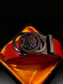 1pc Men's Casual Automatic Buckle Belt, Simple & Versatile, Suitable For Valentines Day & Father's Day Gifts, All Season - Multicolor - View 12