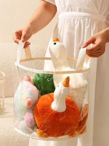 Transparent Storage Basket, Building Blocks Storage Box, Available In Large And Small Sizes, Large Capacity, Multi-Functional Household Storage Basket - Multicolor - View 5