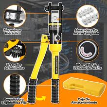 Hidráulica Ponchadora Hidráulica 6 Ton Con 16 Pinzas Pares Para Terminales - Amarillo - Ver 2