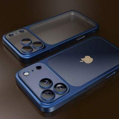 Frosted Matte Electroplating Case For IPhone 17 Pro | Solid Color Mobile Phone Case Hard PC Compatible With 13/14 Fashion Technology Explosion Men And Women