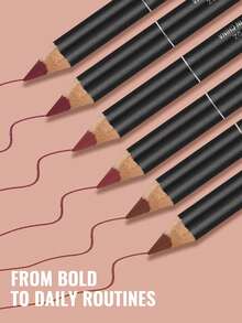 Pudaier Set 3 Pensil Bibir Matte - Formula Halus dan Lembut Mendefinisikan Kontur yang Indah, Warna Tahan Lama, Cocok untuk Penggunaan Sehari-hari dalam Berbagai Kesempatan, Hadiah Liburan yang Sempurna untuk Wanita - SET 3 BUAH - View 7