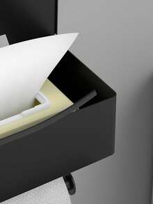 Caja y estante para pañuelos - Negro - Ver 4