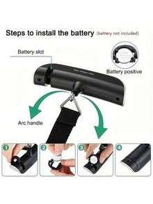 1个便携式电子秤，带数字液晶显示屏，最大称重110磅/50公斤，适用于行李悬挂式行李箱、旅行包、手提袋等，迷你高精度手秤。 - 銀色 - 查看 11