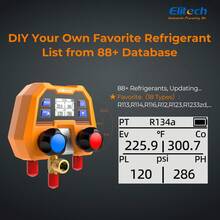 Elitech DMG-2SE Digital Manifold Gauge Set Pressure Gauge With Charging Hose - 1 - View 8