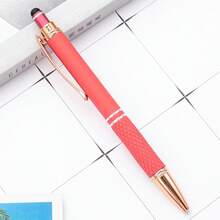 Customized Text/Logo Touch Screen Stylus Metal Retractable Ballpoint Pen, Creative Office Stationery, Thoughtful Gift For Family, Friends, Teachers, Parents, Colleagues, Perfect For Back To School Or Graduation Season - Multicolor - View 15
