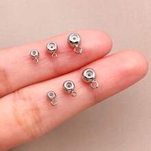 10pcs 18K Gold Plated Stopper Beads Positioning Spacer Beads, 3/4/5mm Silicon Rondelle Insert Brass Stopper Beads For Bracelets Jewelry Necklace Making - Multicolor - View 5