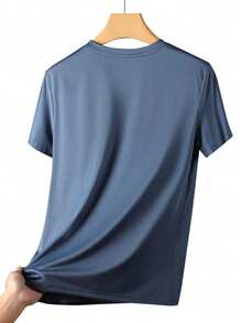 Women's Breathable Quick-Dry Loose Fit T-Shirt, Lightweight Fitness Training Casual Wear - Baby Blue - View 6