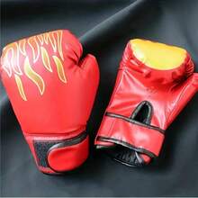 1 Pair Boxing/MMA Training Gloves, Adult Martial Arts Protective Gear, Fitness One-Piece Punching Mitts - Multicolor - View 6