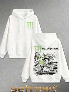 2026Monster Energy Hoodie, Off-Road Motorcycle Cross-Country Fox Racing Monster Energy Ink, Suitable For Cross-Country Enthusiasts, Men's Wear, Street StyleWarm And Comfortablelong Sleeve Tops,Tops,Hoodies,Hoodie,New Years Fit Women,Long Sleeve Tops Women,Christmas Fit WomenLoose And Comfortable,Casual And Easy-Goin,Monster Energy - Grey - View 2