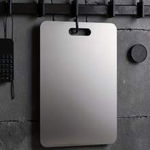 1pc Extra Small, Small, Medium, XL/XXL Five Different Sizes Stainless Steel Cutting Boards, Cutting Boards, Cutting Aids, Kitchen Gadget Supplies Accessories, Suitable For Home Kitchens, Camping And Easy To Carry A Corrosion-Resistant, Durable Stainless Steel Cutting Board - 銀色 - 查看 10