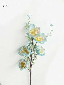 2支仿真花，5枝杜鹃花和牡丹花，适用于婚礼、派对、仪式装饰、DIY插花、家居客厅、卧室、餐厅装饰，波西米亚风格，情人节、母亲节、春季装饰 - 彩色 - 查看 15