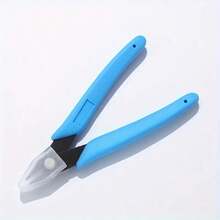 2/5/10pcs PRECISE Wire Cutters - 5-Inch Flush Metal Side Cutter, Mini Nose Plier With Stainless Steel Sharp Edge & Blue Handles - Lightweight, Comfort Grip For Jewelry, Electronics & Hobby Snipping - Baby Blue - View 8